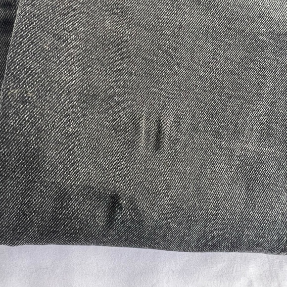 ANTHROPOLOGIE Pilcro & Letterpress Relaxed Straight Jeans Black Wash Frayed Hem - Picture 10 of 11